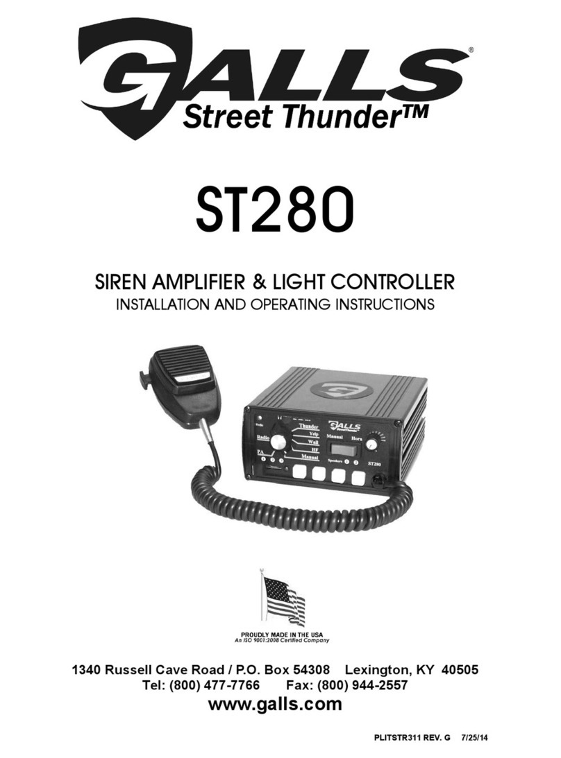 Galls Street Thunder ST280 User manual
