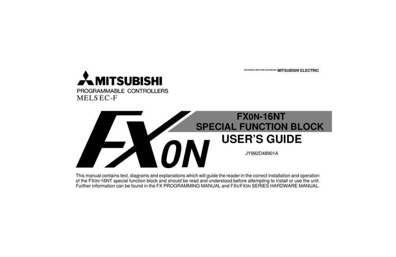 Mitsubishi FX0N-16NT User manual Mitsubishi FX0N-16NT User manual