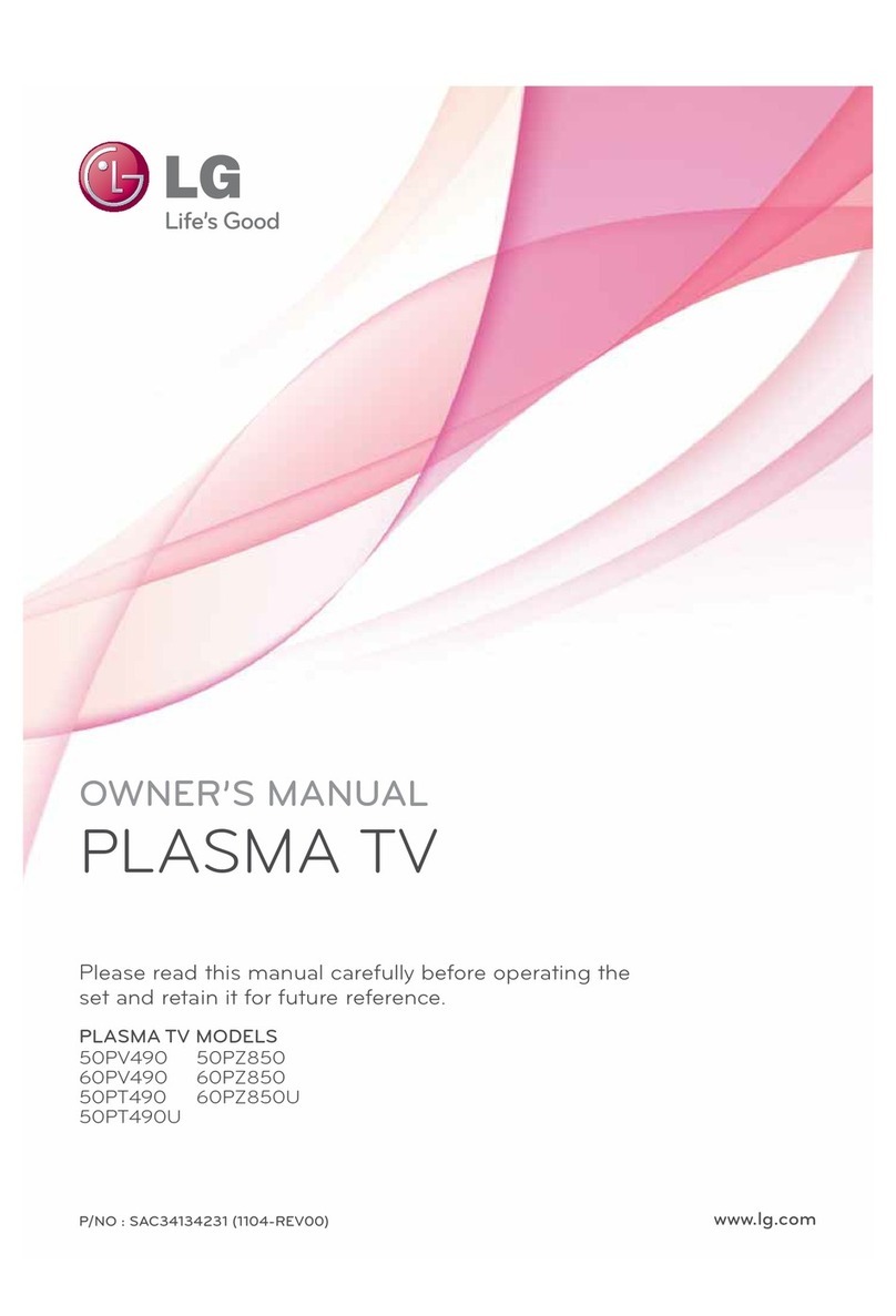 LG 50PV490 User manual