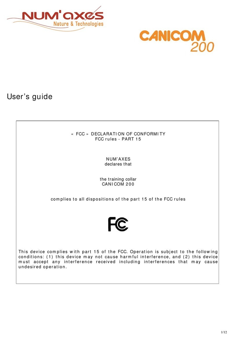 Num'axes CANICOM 200 User manual