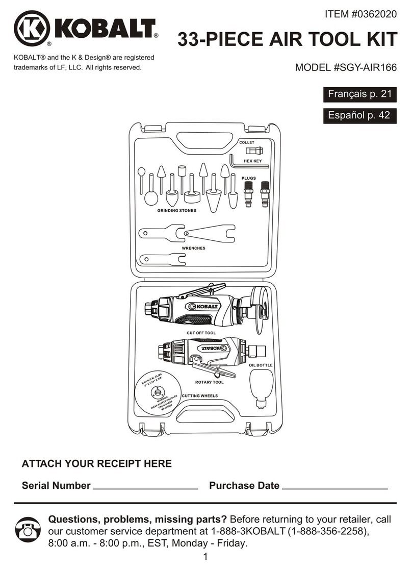 Kobalt SGY-AIR166 user manual
