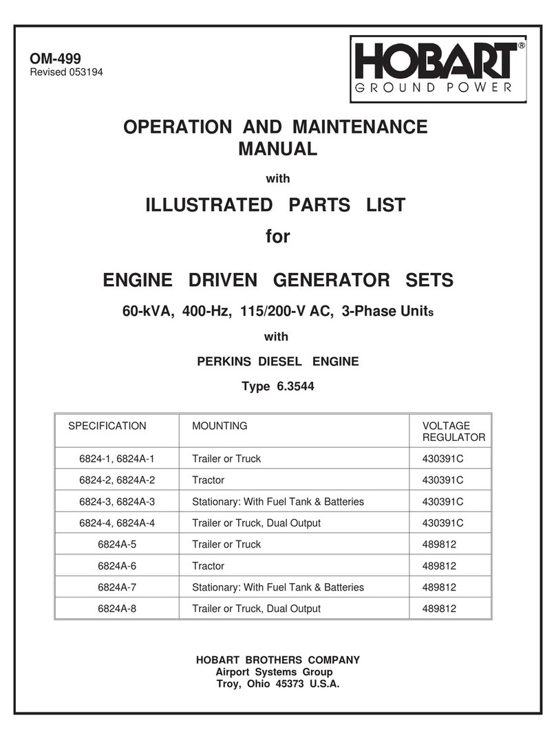 Hobart 6824-1 Operation and maintenance manual