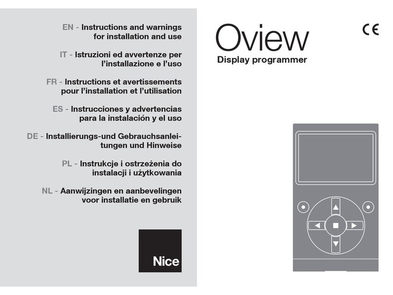 Nice Oview User manual