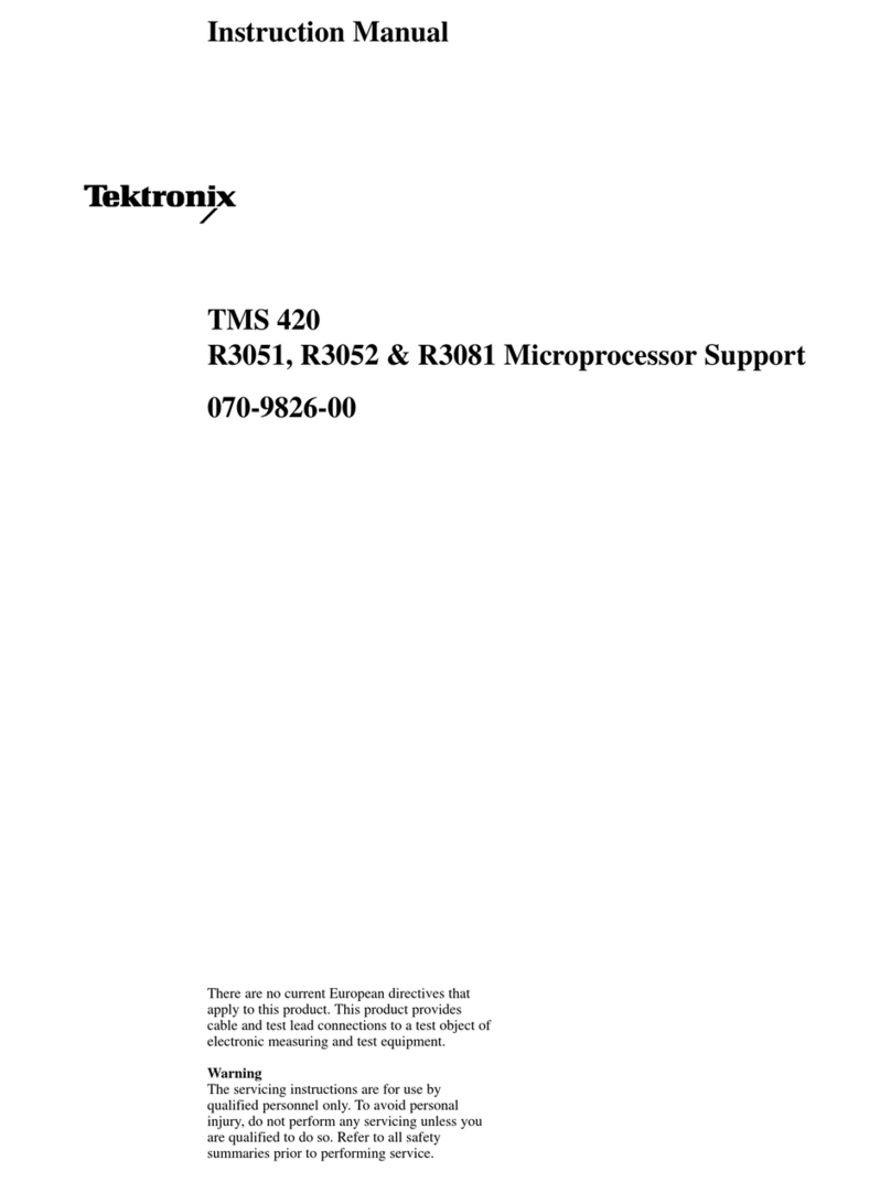 Tektronix R3051 User manual