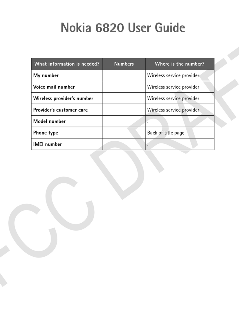 Nokia 6820 - Cell Phone - GSM User manual