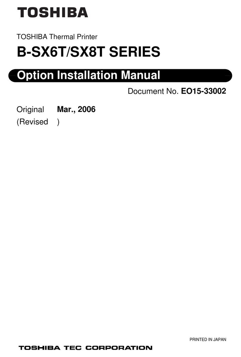 Toshiba B-SX6T Series User manual