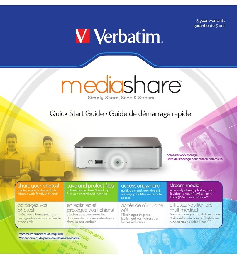 Verbatim MediaShare quick start guide