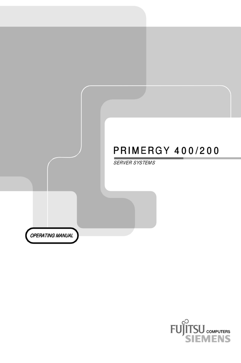 Fujitsu PRIMERGY 400 User manual
