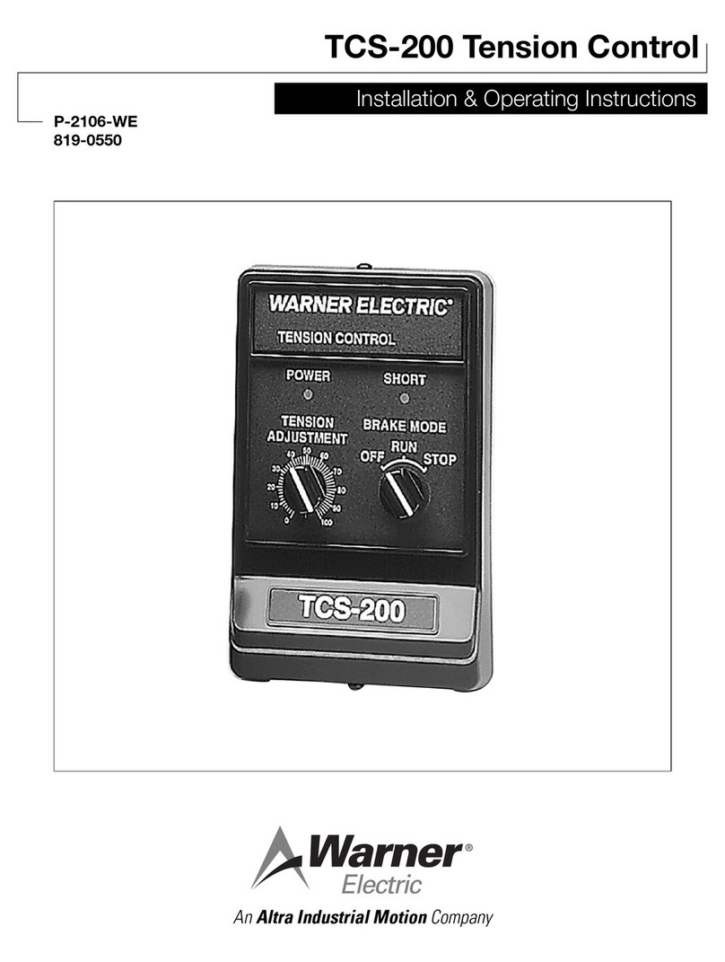 Warner Electric TCS-200 Manual