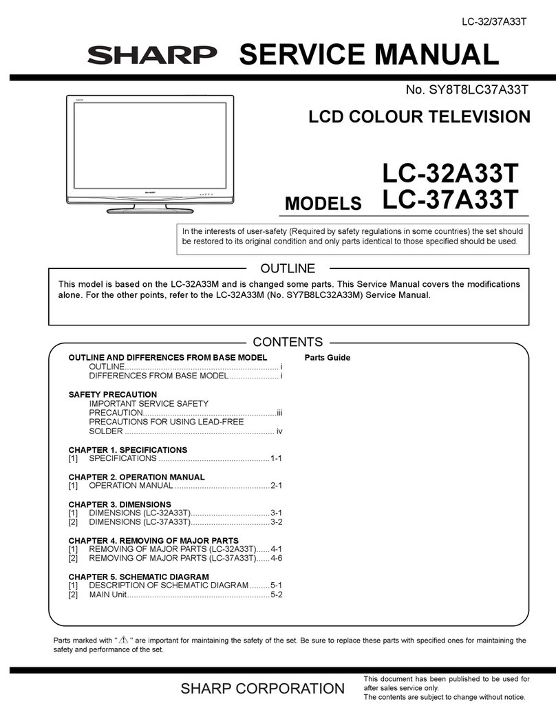 Sharp LC-32A33T User manual