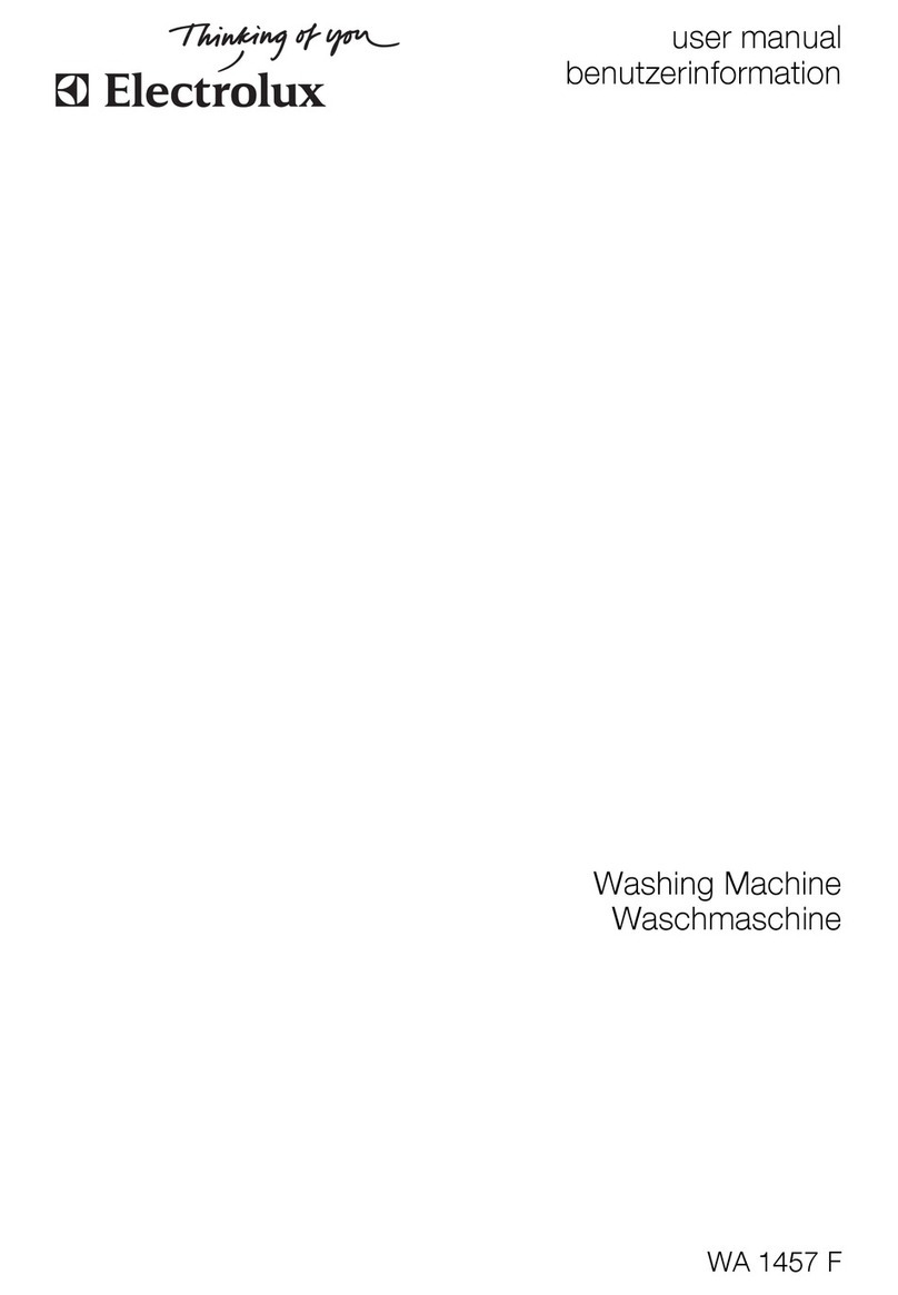 Electrolux WA 1457 F User manual