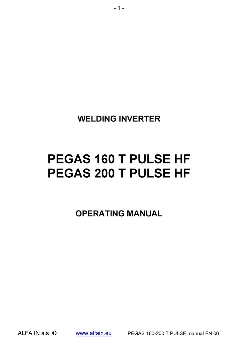 Alfain PEGAS 200 T PULSE HF User manual