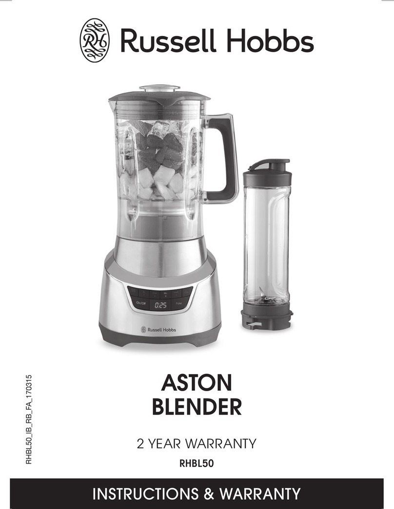 Russell Hobbs RHBL50 Instructions & warranty Russell Hobbs RHBL50 Instructions & warranty