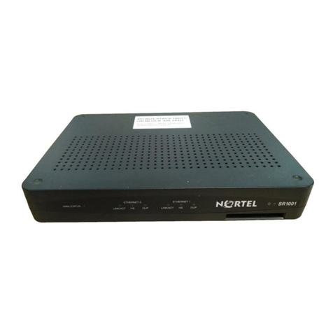 Nortel SR1001 User manual