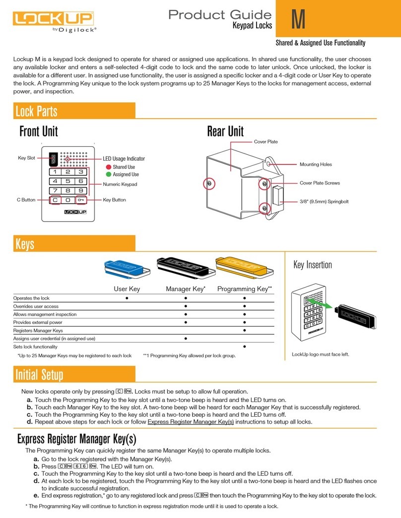 Digilock Lockup M User manual