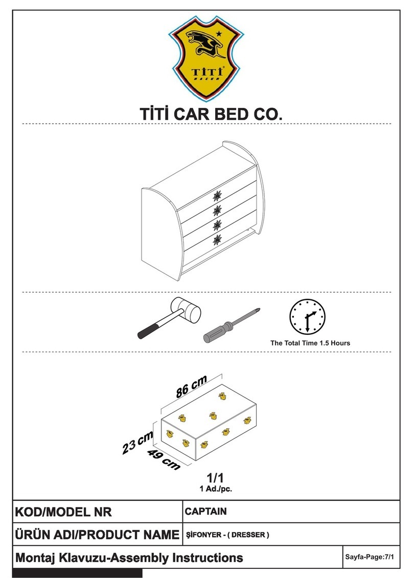 Titi Car Bed CAPTAIN Assembly instructions