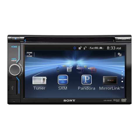 Sony XAV-601BT User manual