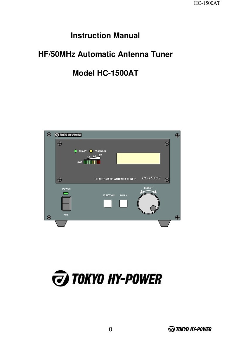 Tokyo Hy-Power HC-1500AT instruction manual