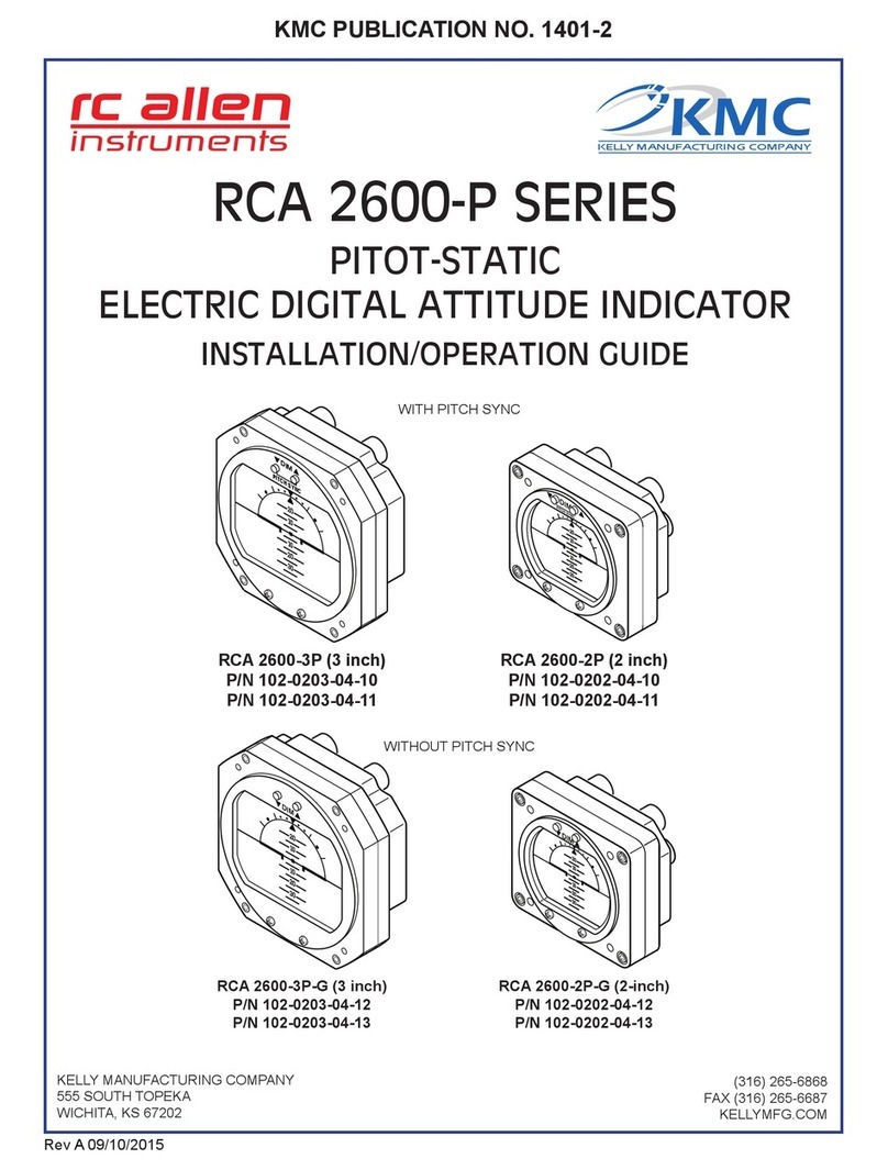 Kelly Manufacturing RCA 2600-3P Installation and operation guide