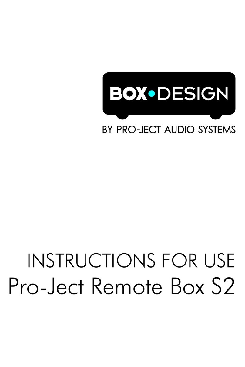 Pro-Ject Audio Systems Remote Box S2 User manual