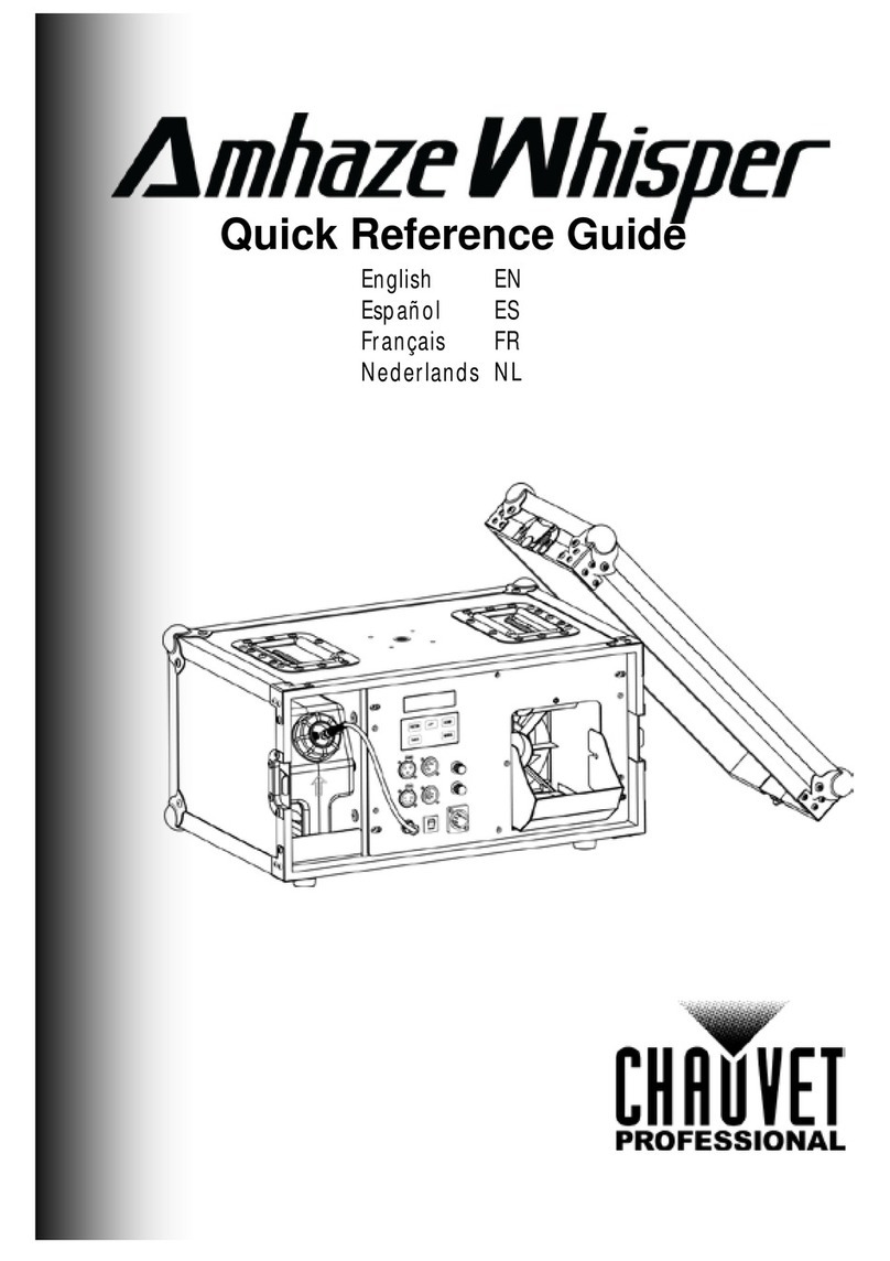 Chauvet Professional Amhaze Whisper Quick reference guide