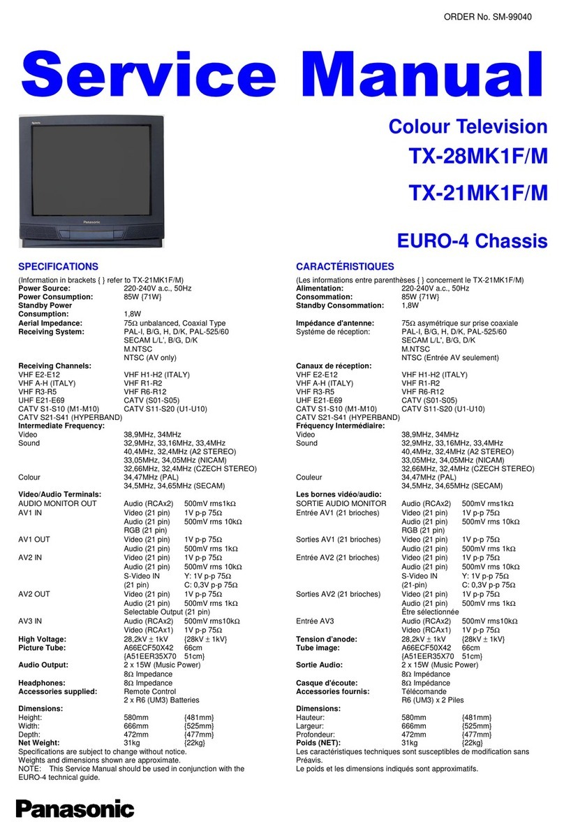 Panasonic TX-28MK1F/M User manual Panasonic TX-28MK1F/M User manual