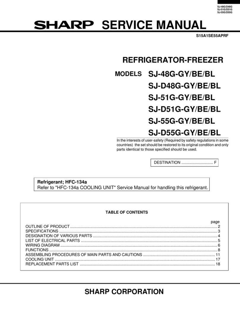 Sharp SJ-48G-BE User manual