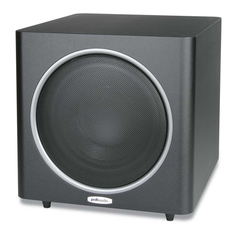 Polk Audio PSW110 owner's manual