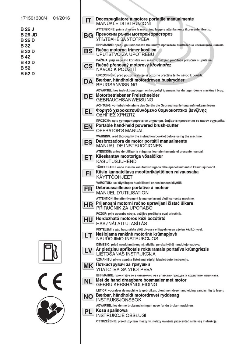 GGP ITALY B 26 J Operator's manual