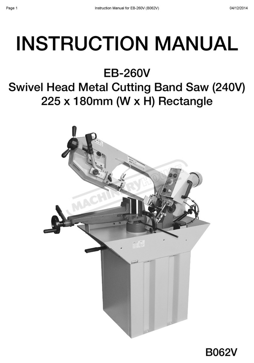 MachineryHouse EB-260V instruction manual
