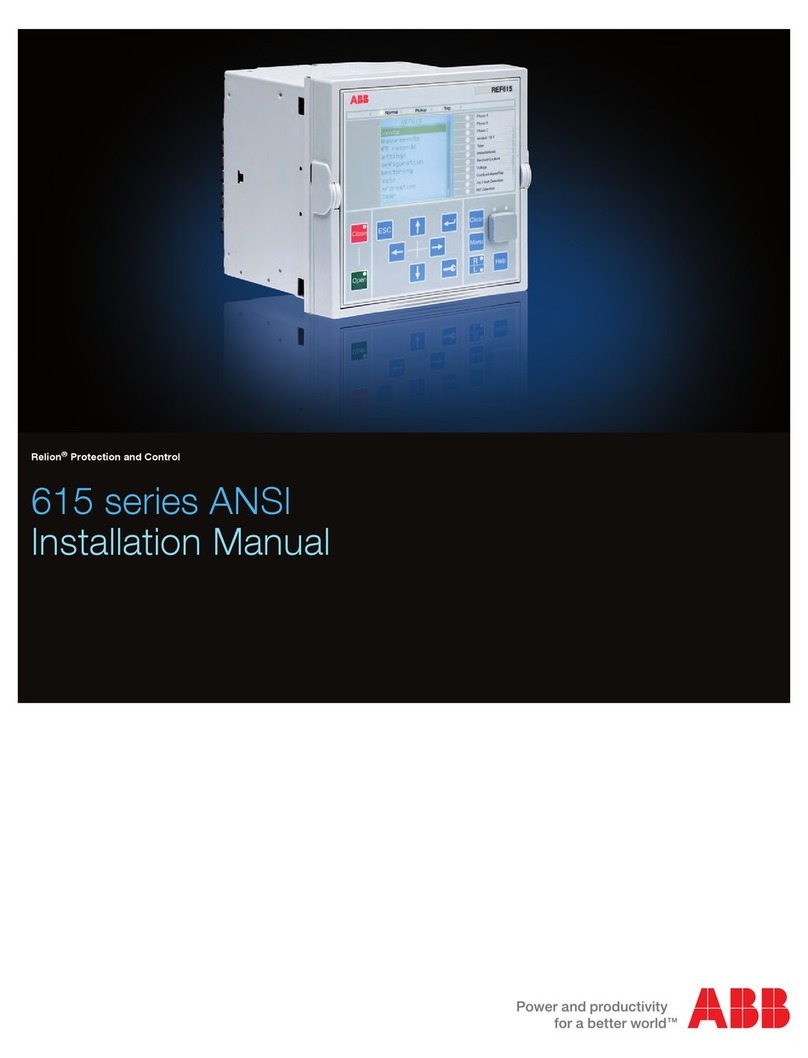 ABB Relion 615 series User manual
