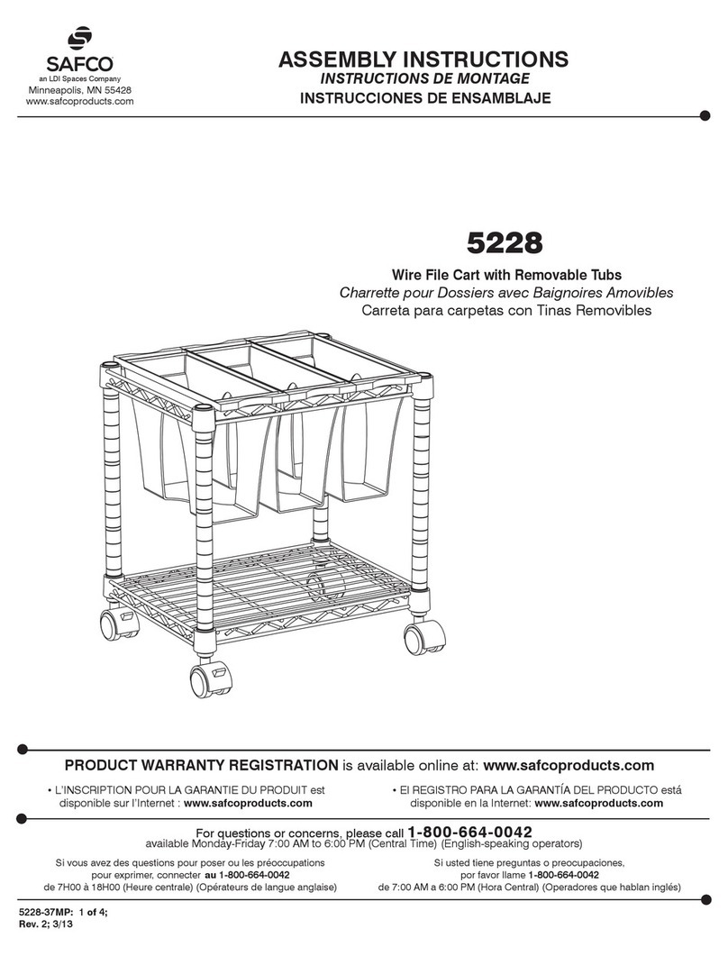 Safco 5228 Assembly instructions