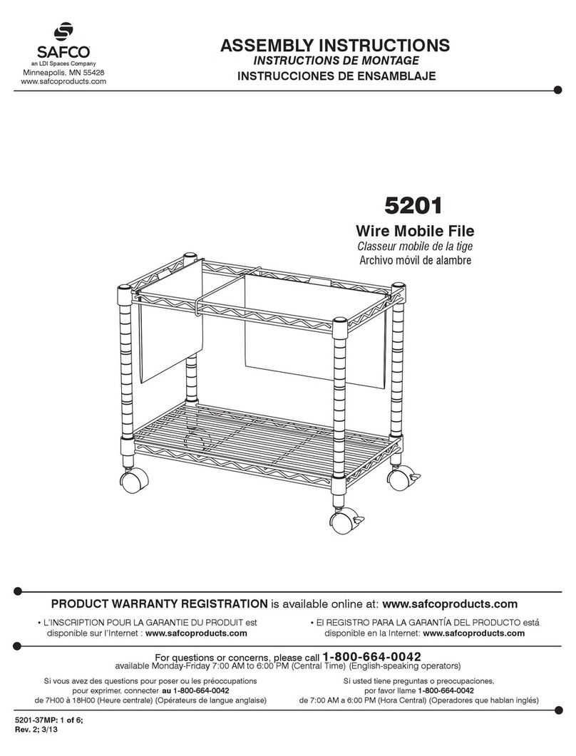 Safco 5201 Assembly instructions