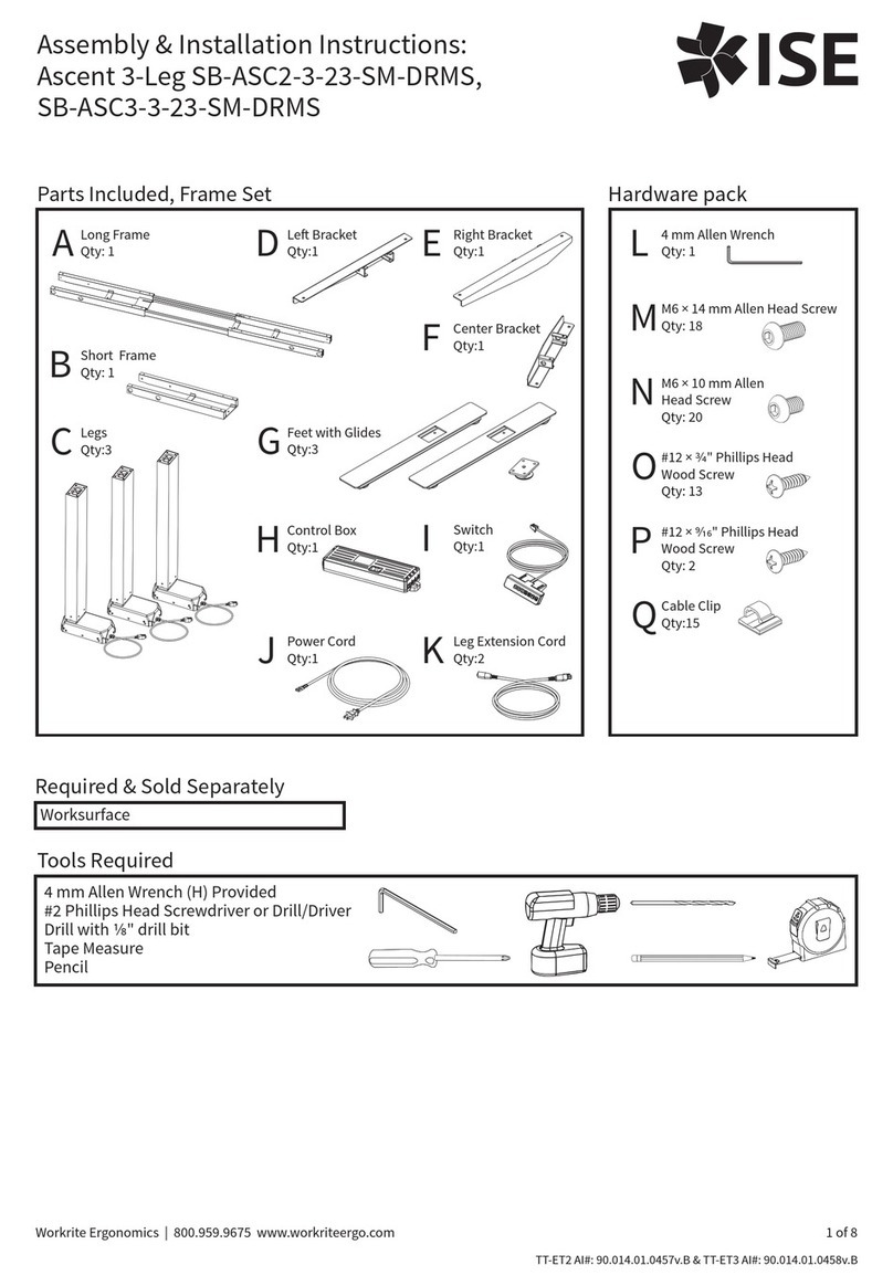 ISE Ascent 3-Leg Instruction manual