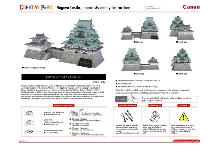 Creative Park Japan Nagoya Castle Assembly instructions