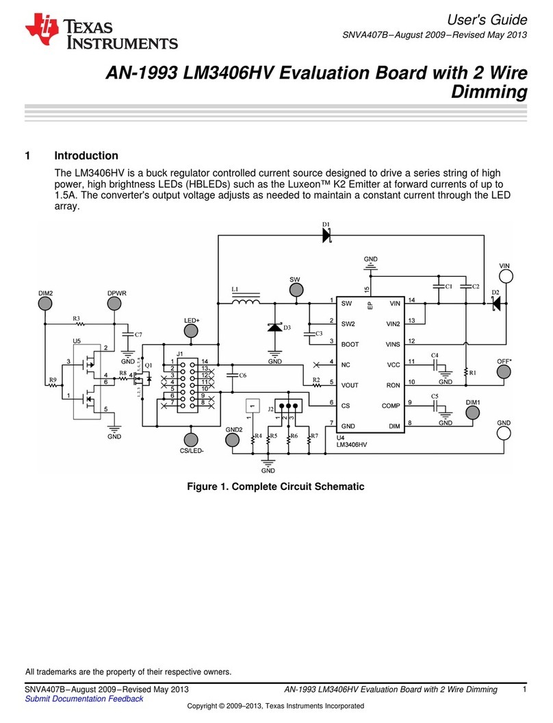 Texas Instruments AN-1993 LM3406HV User manual