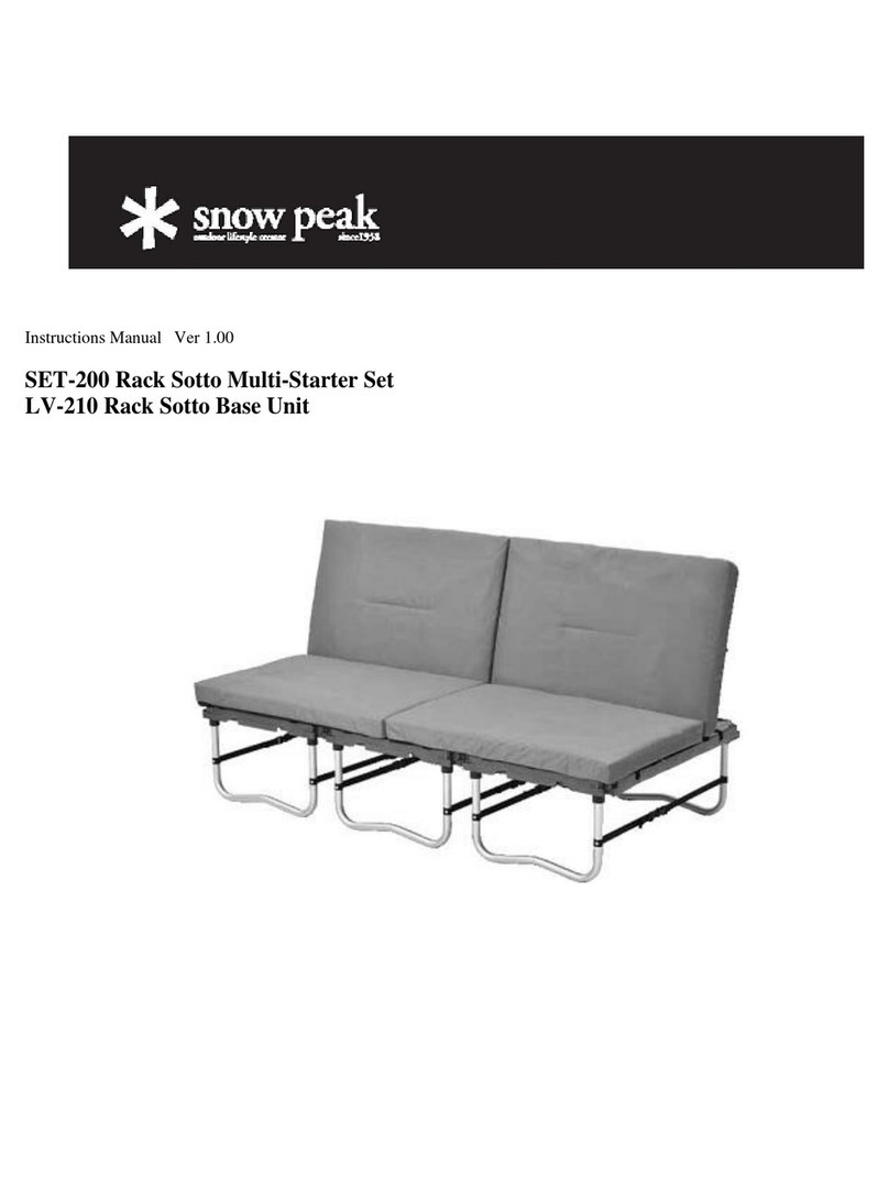 Snow Peak SET-200 Rack Sotto Multi-Starter Set instruction manual Snow Peak SET-200 Rack Sotto Multi-Starter Set instruction manual