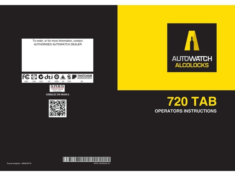 AutoWatch 720 TAB Specifications