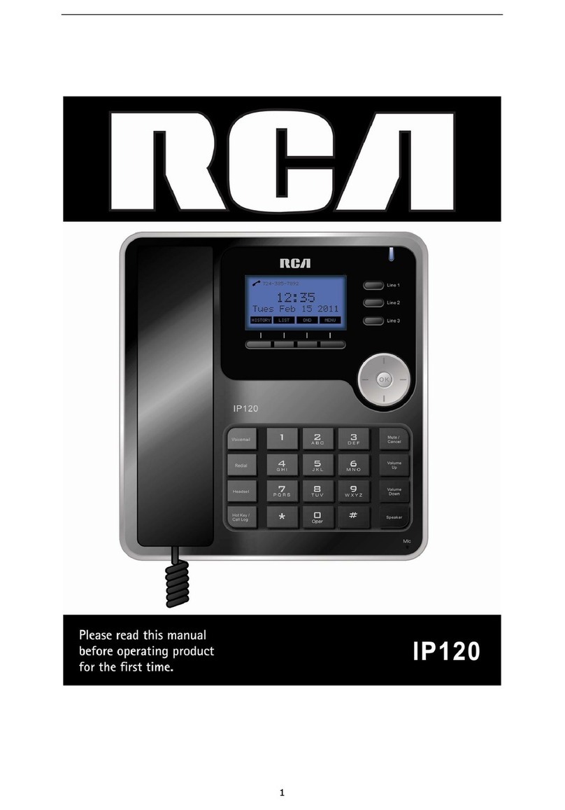 RCA IP120 User manual