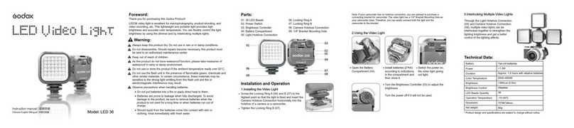 Godox LED 36 User manual