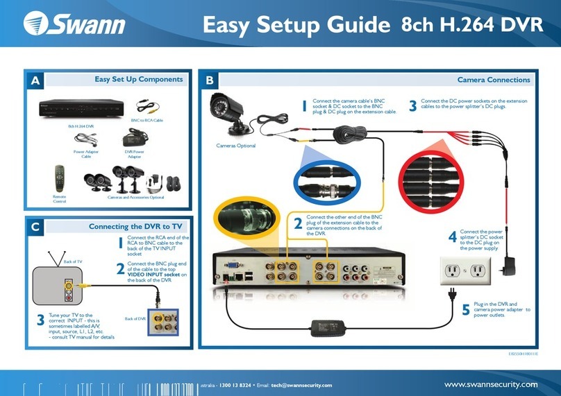 Swann DVR8-2550 User manual Swann DVR8-2550 User manual