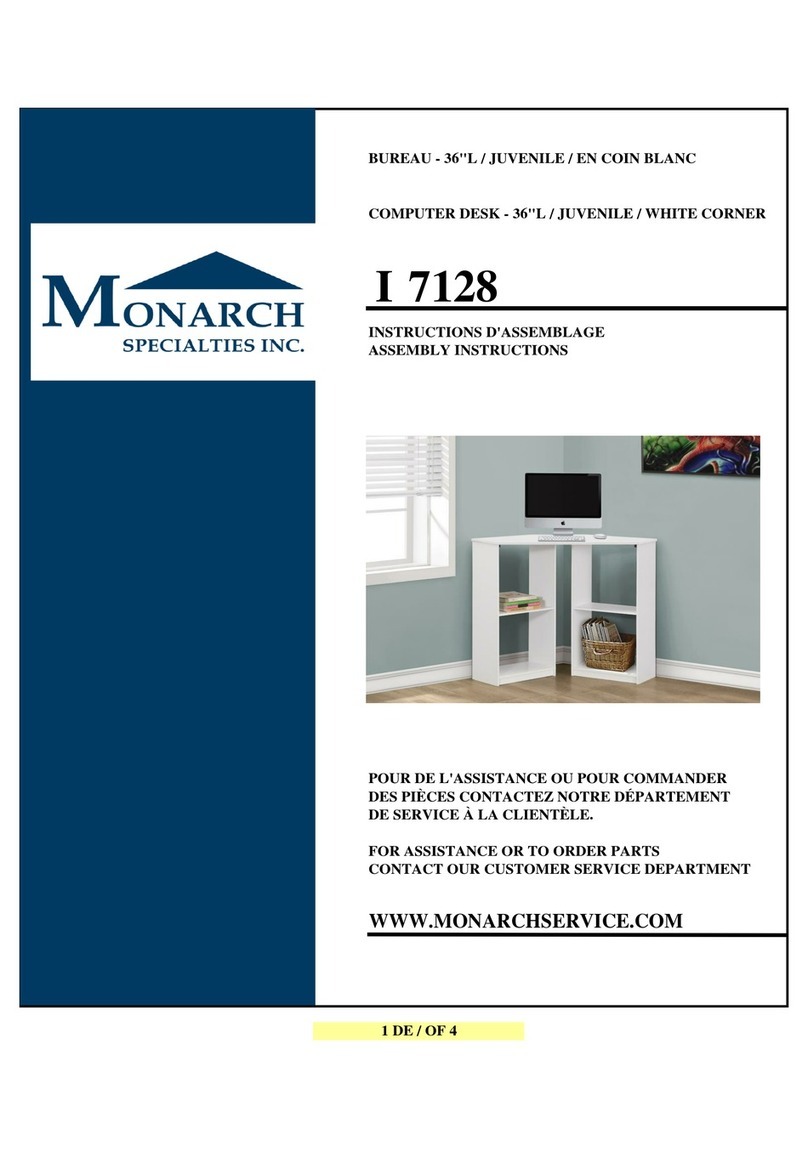 Monarch Specialties I 7128 User manual Monarch Specialties I 7128 User manual