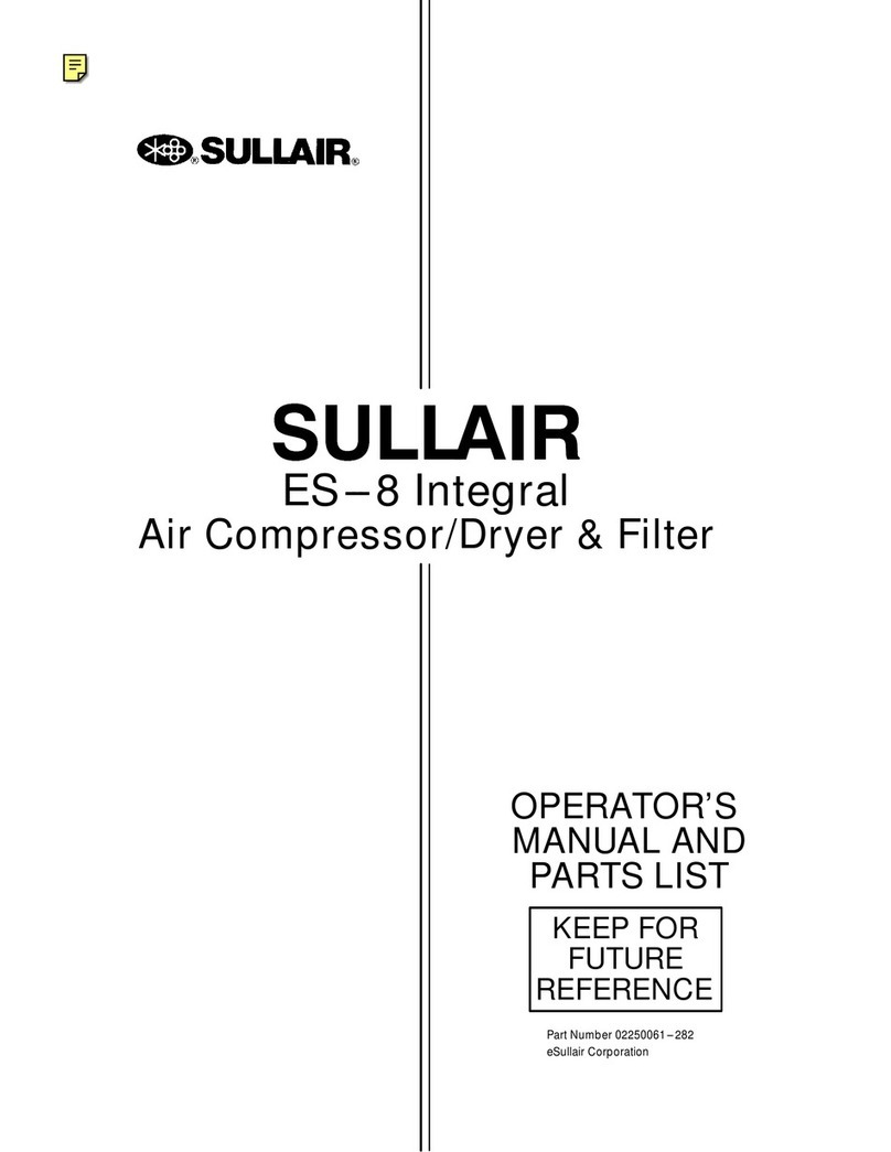Sullair ES-8 Operator's manual and parts list