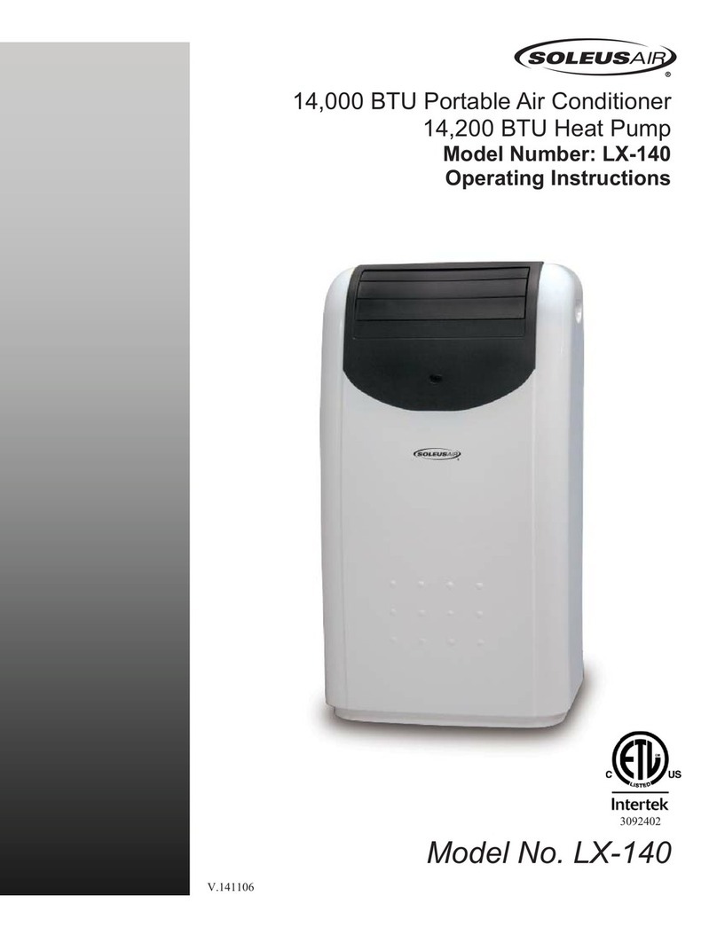 Soleus Air LX-140 User manual