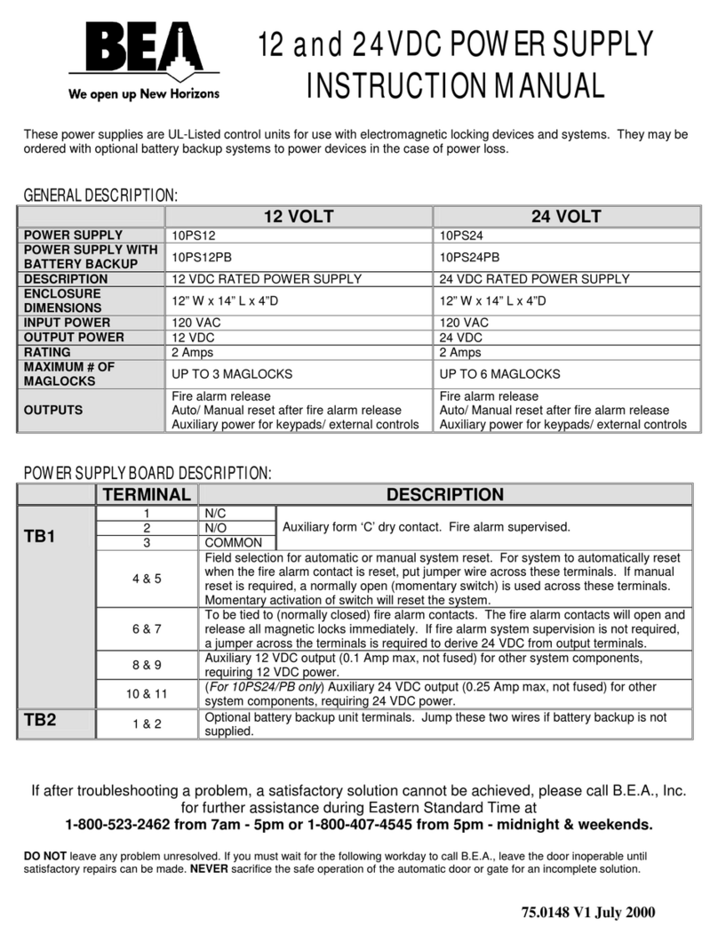 BEA 10PS12 instruction manual