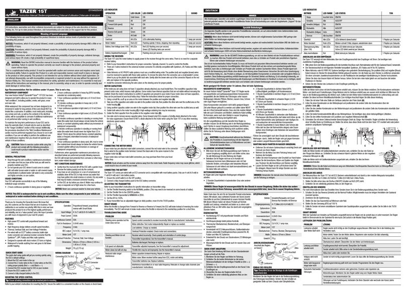 Dynamite TAZER 15T instruction manual