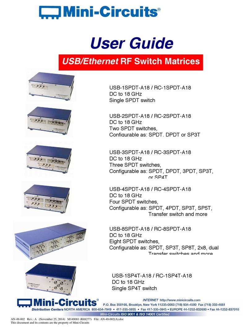 Mini-Circuits USB-1SPDT-A18 user guide