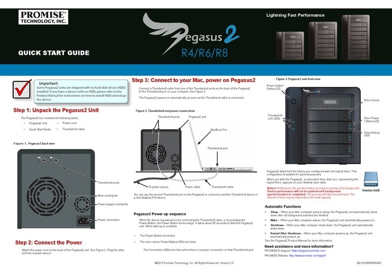 Promise Pegasus2 R4 quick start guide