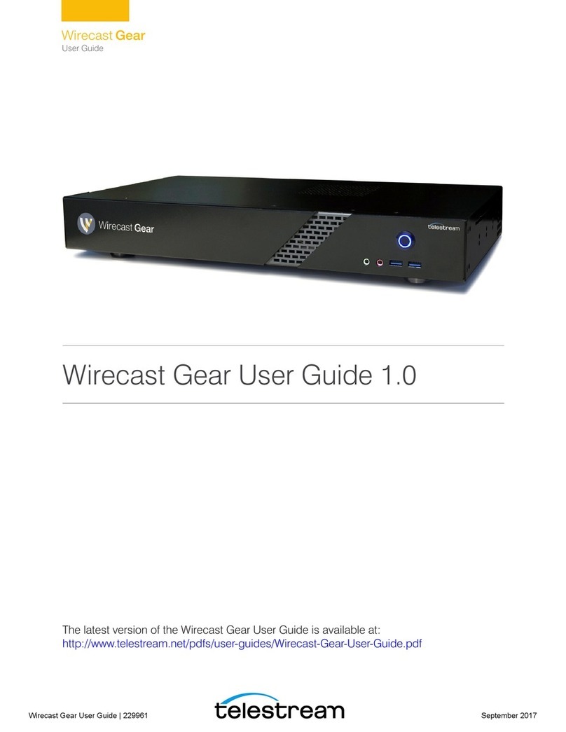 Telestream Wirecast Gear 210 user guide Telestream Wirecast Gear 210 user guide
