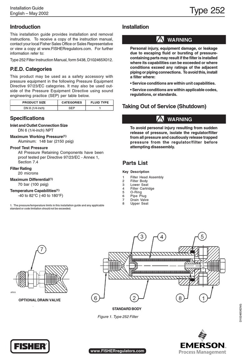Fisher 252 installation guide